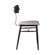 4 Kit 2 Cadeiras Analu Rivatti 42 cm -Largura- Assento e Encosto em PP Preto e Detalhe em PU Marrom